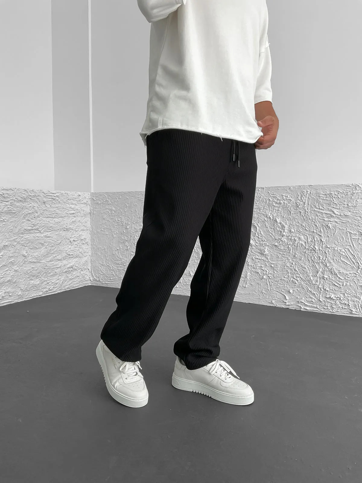 León – Pantalón Jacquard de Rayas