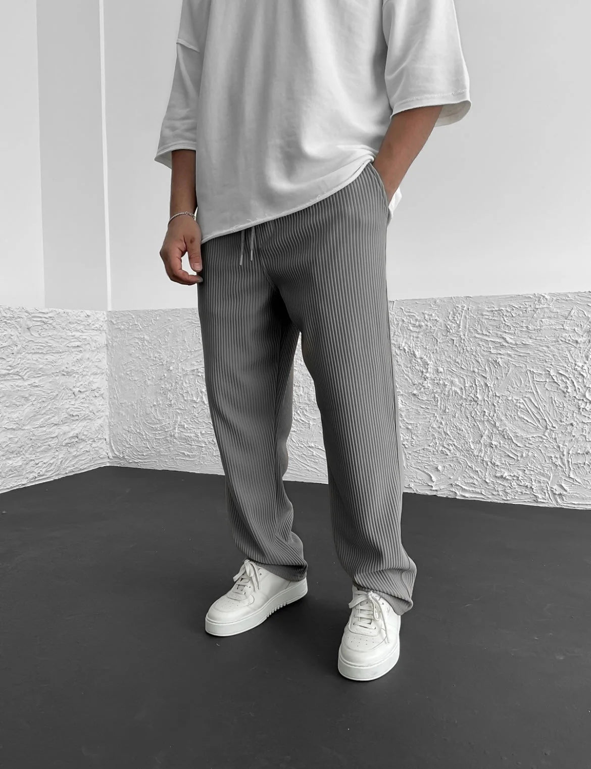 León – Pantalón Jacquard de Rayas
