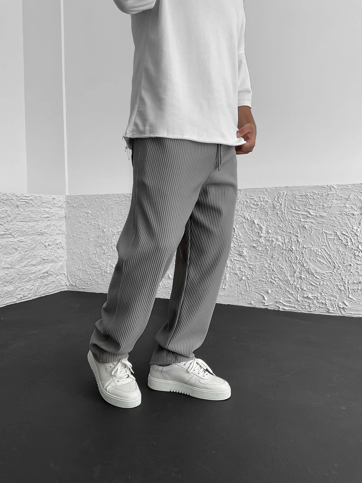 León – Pantalón Jacquard de Rayas