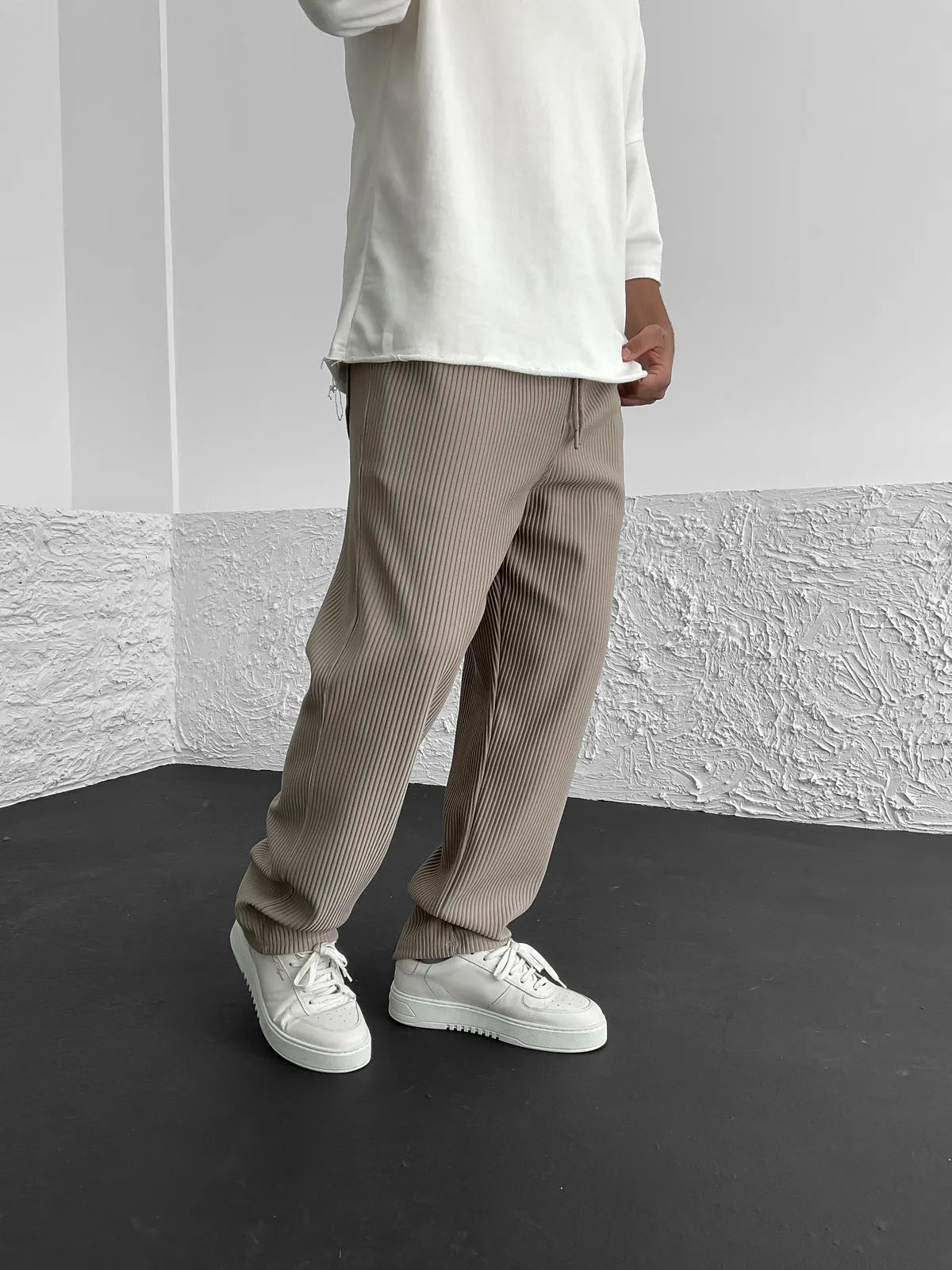 León – Pantalón Jacquard de Rayas