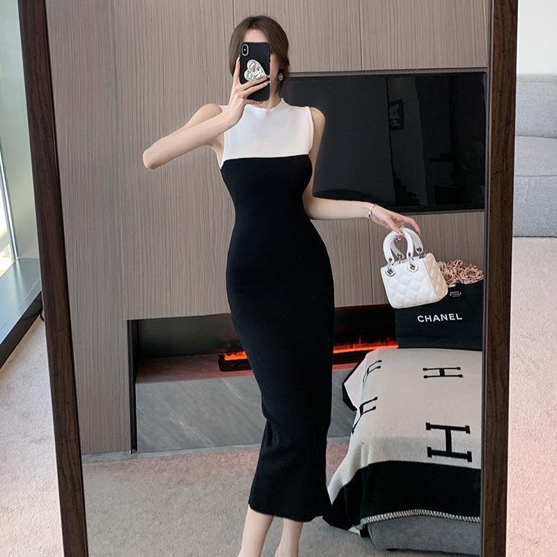 Vestido tubo estilo francés